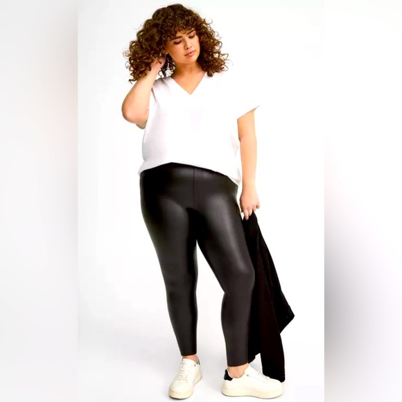 torrid Pants - Torrid | Faux Leather Mid-Rise Leggings